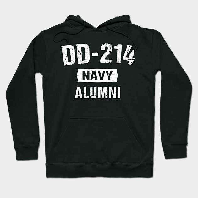 DD214 Alumni Navy Design Hoodie by TeddyTees